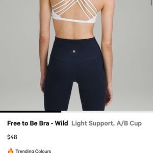 Lululemon Free to Be Bra - White